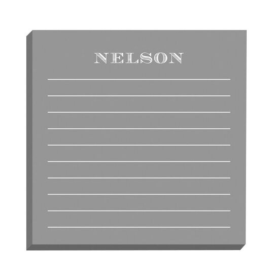 Gray Lined Memo Square-REFILL ONLY